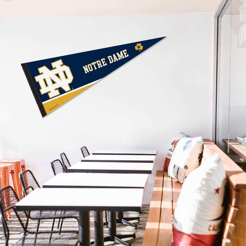 College Flags & Banners Co. Notre Dame Pennant Full Size Felt - BeesActive Australia
