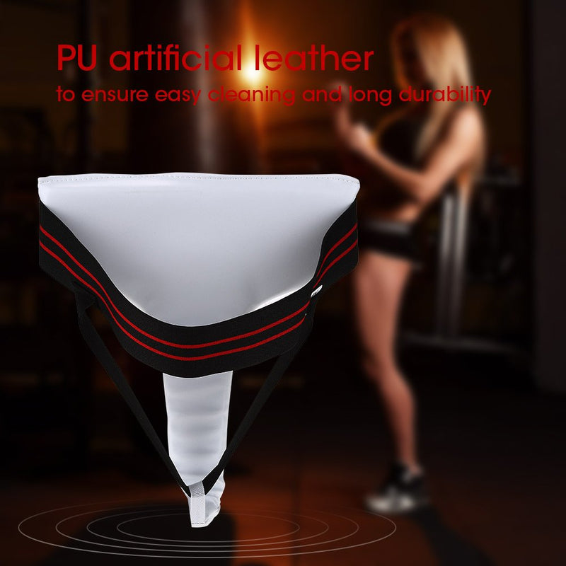 [AUSTRALIA] - Female Groin Guard, Ergonomic Design Women Groin Guard Protector for Stand Up Sports Boxing Karate Jockstrap Sanda Crotch Protector Large 