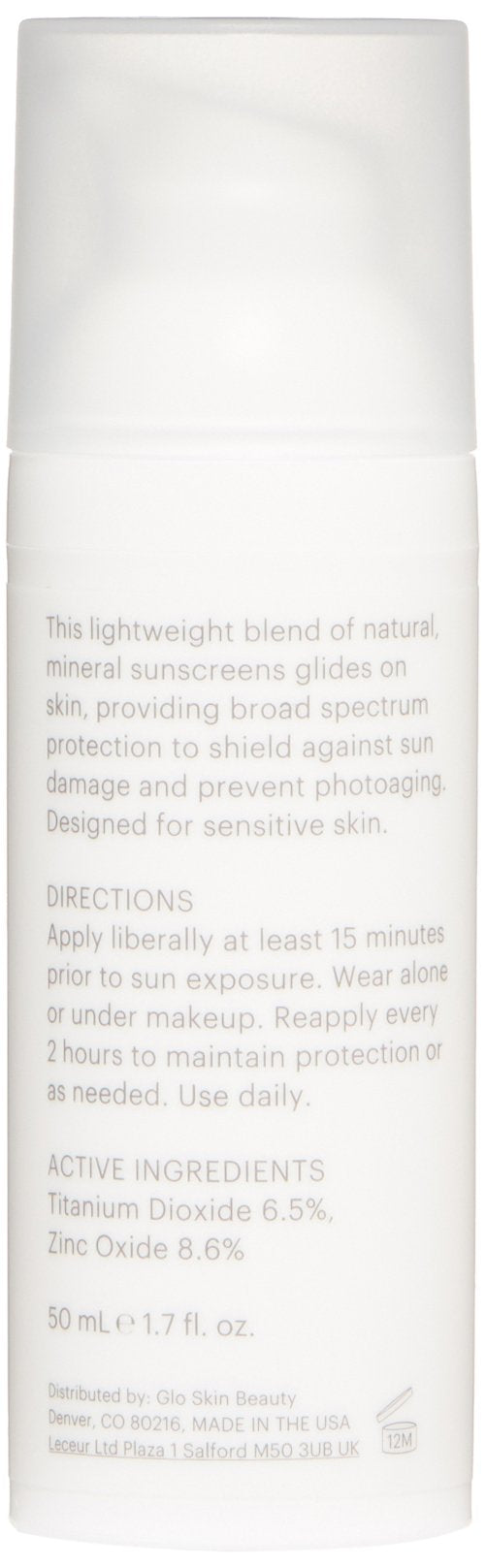 Glo Skin Beauty Solar Shade SPF 50 - Gentle Suncare, for Sensitive Skin - Natural Mineral Face Sunscreen - BeesActive Australia