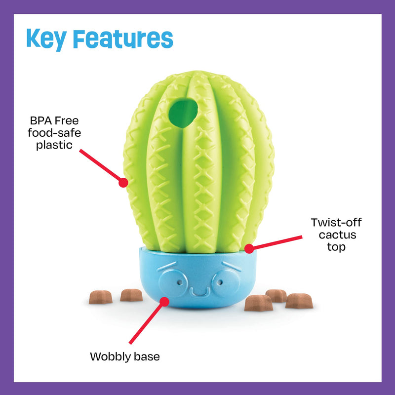 Brightkins Cactus Surprise Treat Dispenser - 1 Piece Mental Stimulation Toys for Dogs, Treat Dispenser for Dogs, Multicolor - BeesActive Australia