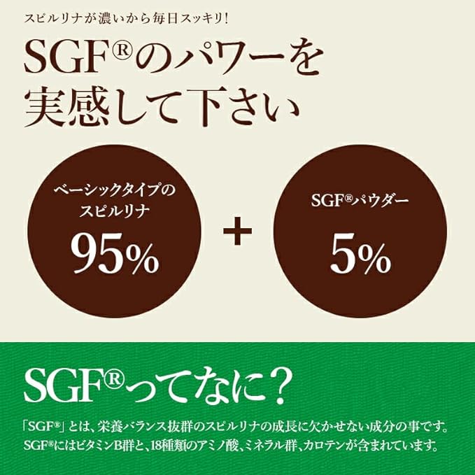SGF Reinforced Spirulina 100% 1,800 Capsules x 200 mg - BeesActive Australia