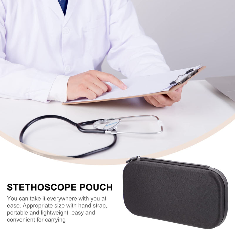 Hemoton Stethoscope Case Large Stethoscope Carrying Case with ID Slot Includes Mesh Pocket for Nurse Accessories (Black) Black small - BeesActive Australia