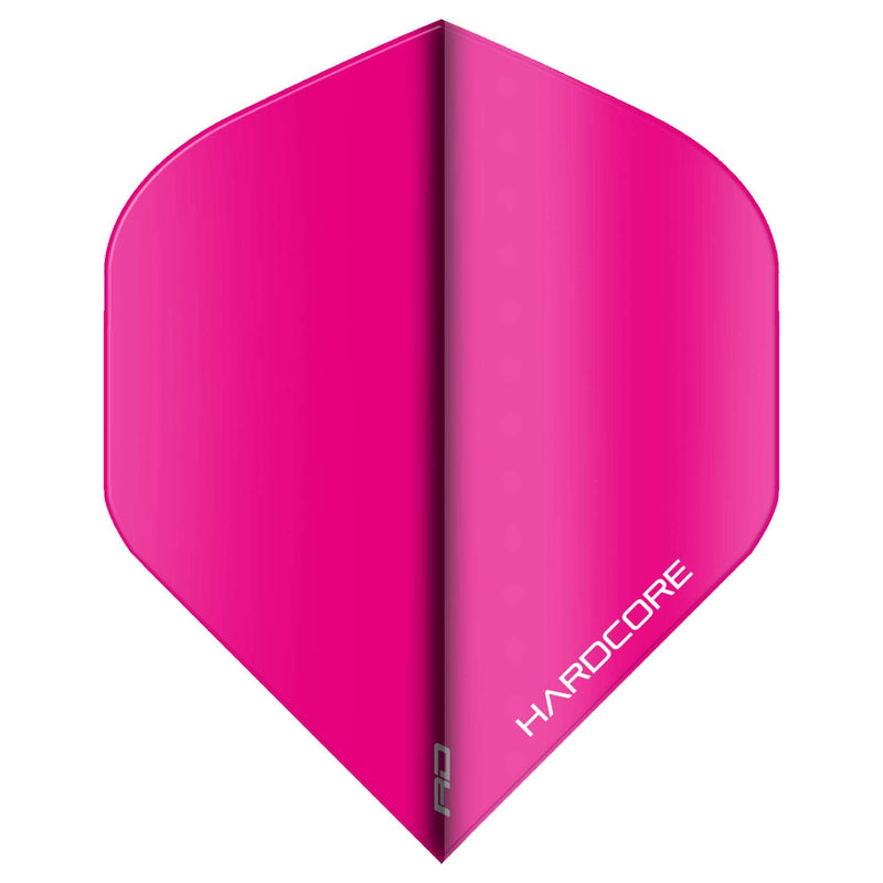 RED DRAGON Hardcore Fluoro Pink Extra Thick Standard Dart Flights - 5 Sets Per Pack (15 Dart Flights in Total) - BeesActive Australia