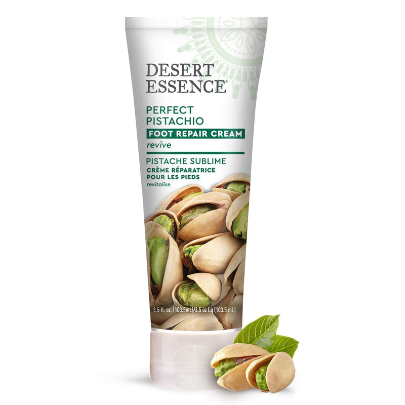 Desert Essence Pistachio Foot Repair Cream - 3.5 Fl Ounce - Restores Softness - Skin Repair & Renewal - Pistachio Nut Oil - Shea Butter - Macadamia Seed Oil - Cruelty-Free 3.5 Fl Oz (Pack of 1) - BeesActive Australia