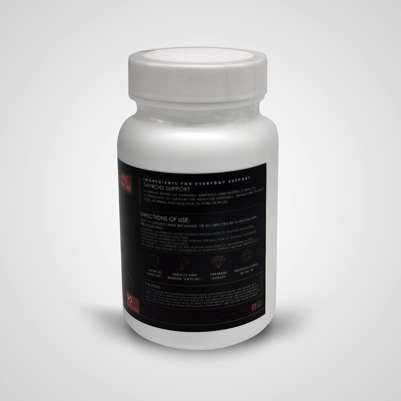 Thyroid Support | Iodine Forte Containing Iodine & Selenium | 90 Vegetarian and Vegan Capsules - BeesActive Australia