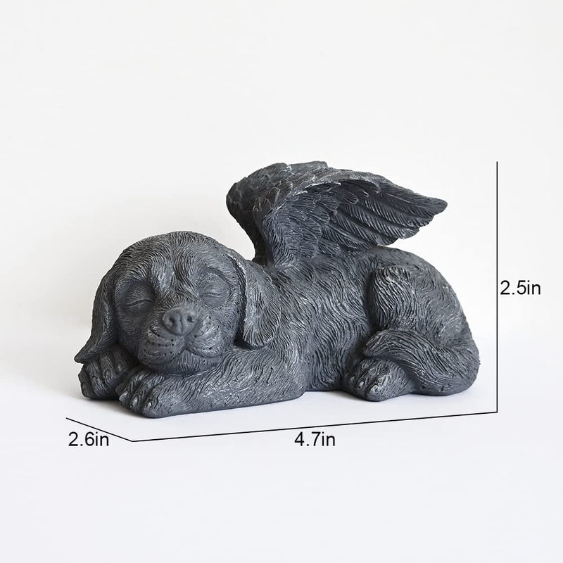 Juliahestia Angel Dog Memorial Stones Statue Sleeping Ornament for Passing Away Bereavement Pet Memorial Gifts - BeesActive Australia