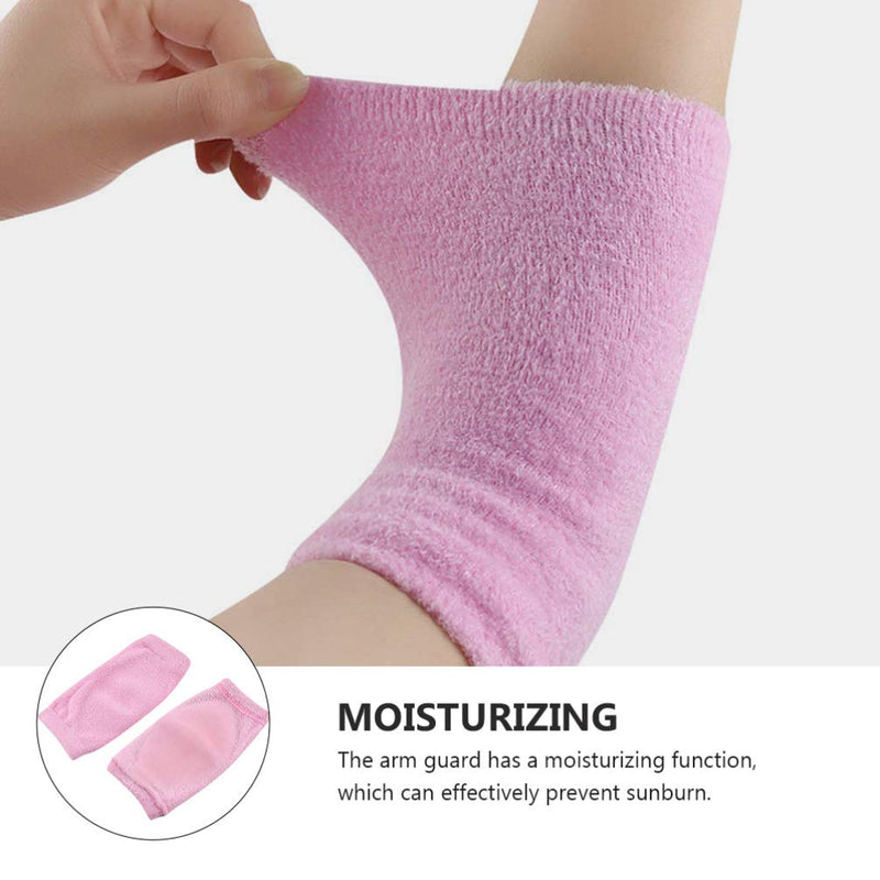 Healifty 2 Pairs of Elbow Gel Cover Moisturising Elbow Sleeves Exfoliating Soften Dry Cracked Skin Arm Protection - BeesActive Australia