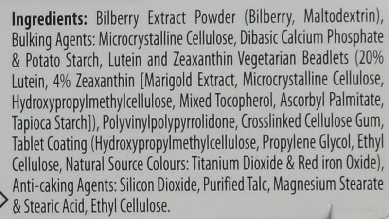 Vitabiotics Ultra Bilberry, Lutein and Zeaxanthin - 30 Tablets (Pack of 2) 30 count (Pack of 2) - BeesActive Australia