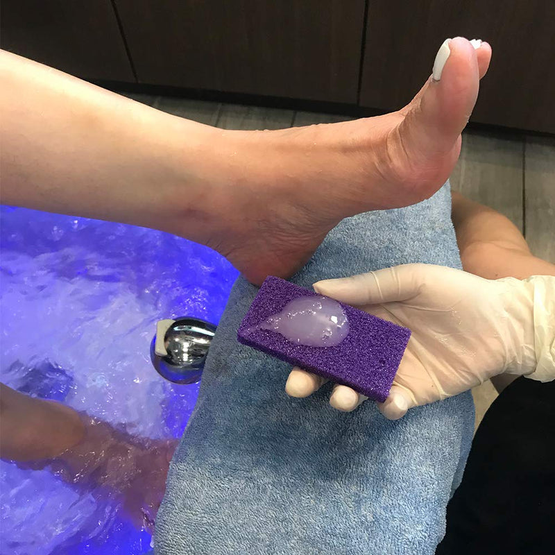 Disposable Pedicure Scrubber Callus Remover Pumice Stone for Foot Care Purple Coarse, 40 PCS - BeesActive Australia