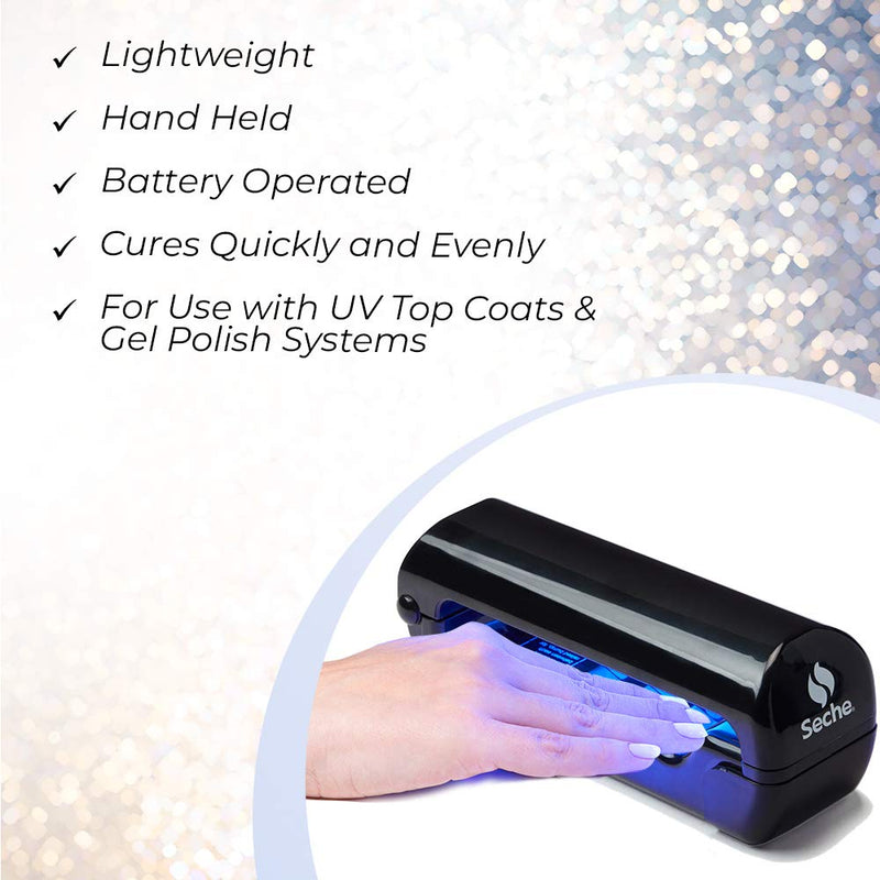 Seche Ultra-V UV Nail Dryer, Battery Operated Handheld Lamp, Batteries NOT included - BeesActive Australia