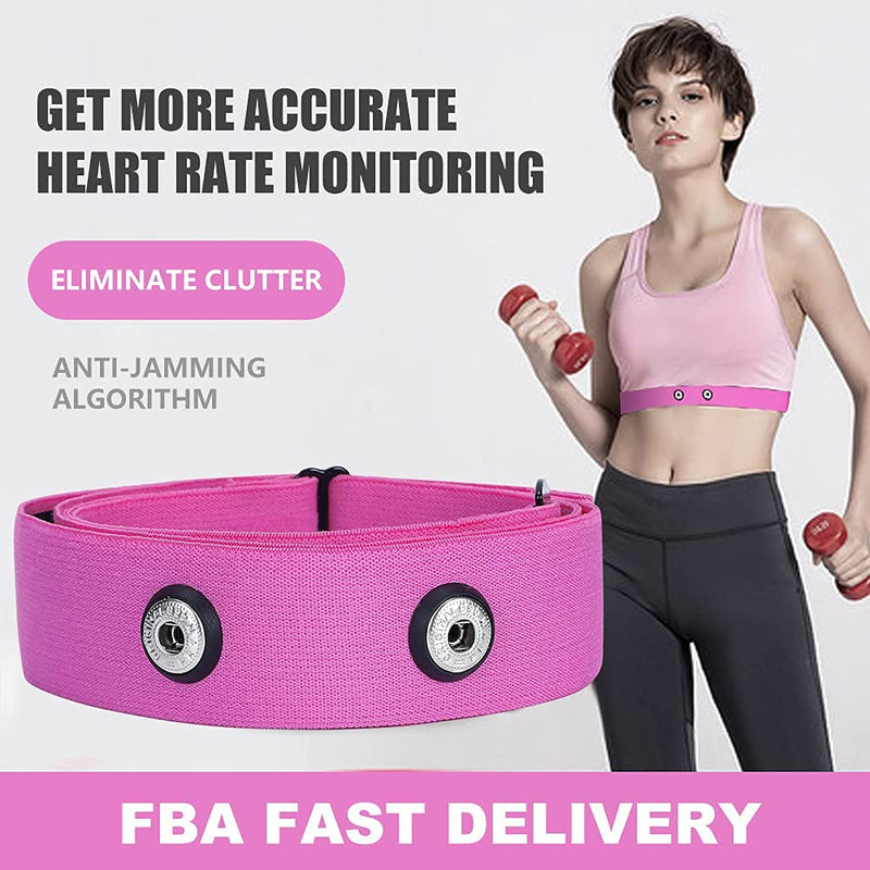 Heart Rate Monitor Replacement Chest Strap Pink Large - BeesActive Australia