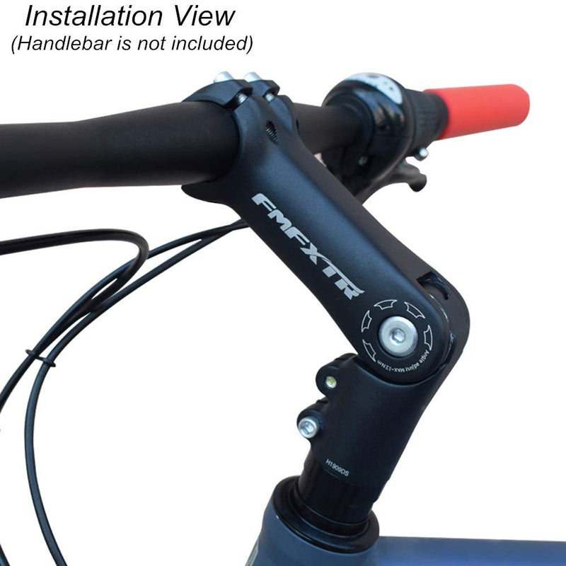 UPANBIKE Bike Stem Riser Adapter Adjustable 0~90 Degree Length 90mm/110mm Bicycel Stem Extender for 25.4mm/31.8mm Handlebar Mountain Bicycle Road Bike BMX 25.4mm*90mm - BeesActive Australia