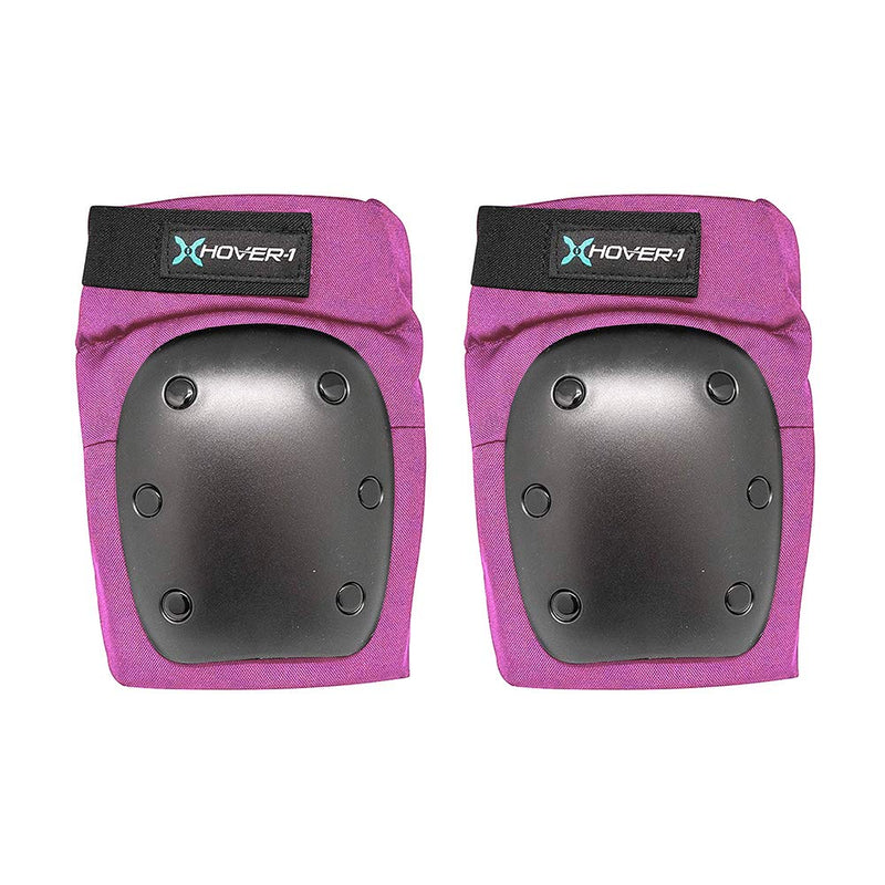 Hover-1 Nylon Protective Elbow Pads | Knee Pads & Wrist Guards, For Ages Above 8, Hard PP Shells for Impact Resistance & EVA Foam Protective Padding, Medium, Pink - BeesActive Australia
