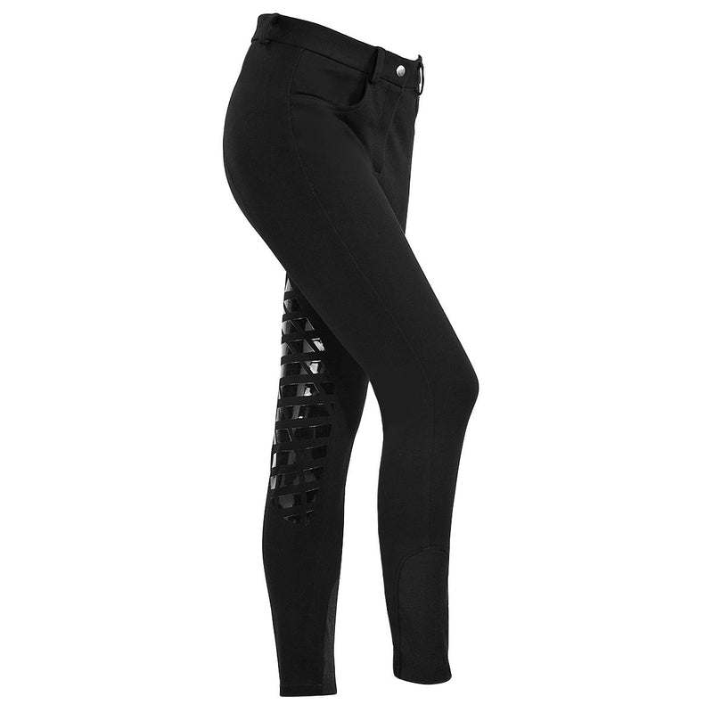 [AUSTRALIA] - HR Farm Horse Riding Women's Knee Patched Breeches Black 26 