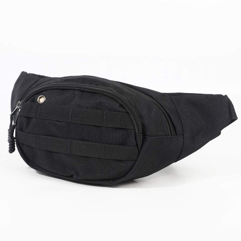 [AUSTRALIA] - DAITET Fanny Pack for Men, Women, Kids, Waist Bag Adjustable Belt, Waterproof Travel Bag, Running Bag Black 
