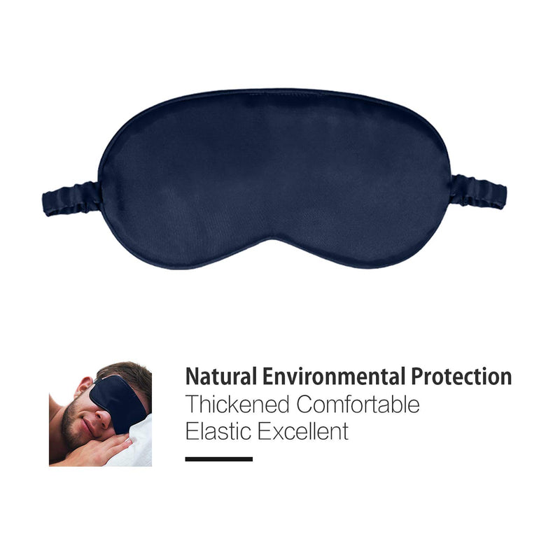 Silk Sleep Mask for A Full Night's Sleep Comfortable Super Soft Eye Mask with Elastic Strap - BeesActive Australia