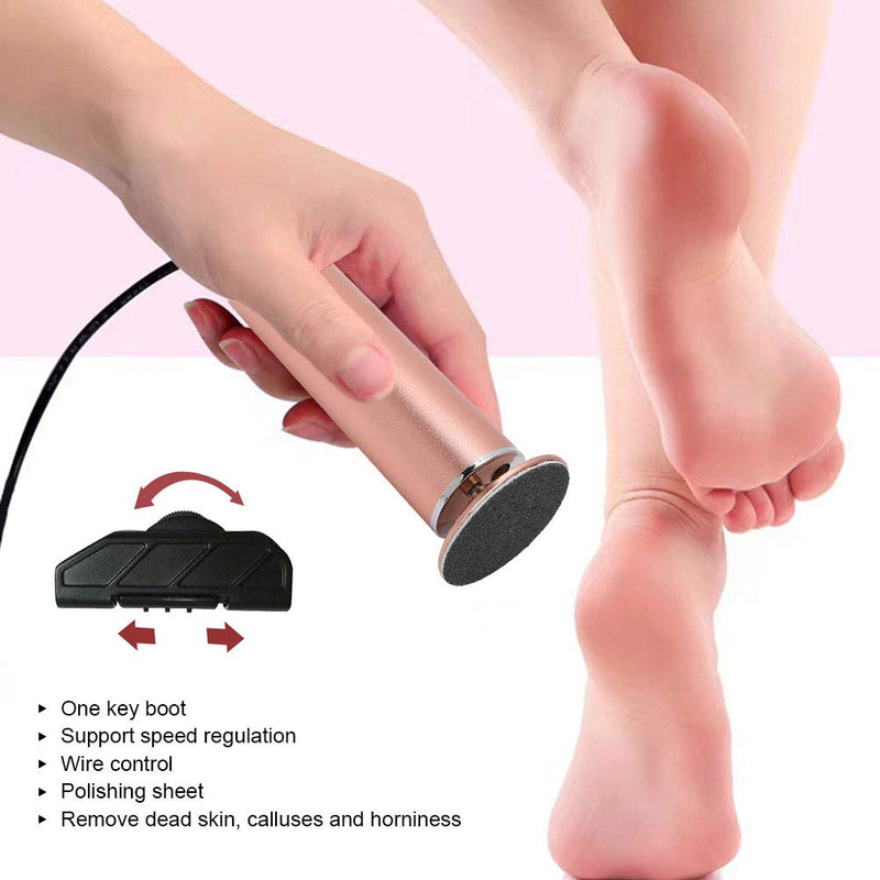 Electric Foot File, Exfoliate Callus Remover, Electric Foot Callus Remover, Foot Pedicure Tool Foot Grinding Machine for Cracked Dry Skin(US) US - BeesActive Australia