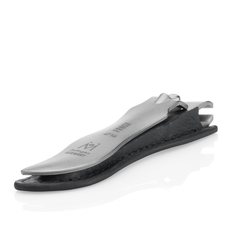 GERMANIKURE Economy Nail Clipper in Leather Case, Ethically Made in Solingen Germany, Angled Edge for Fingernails & Ingrown Toenails - BeesActive Australia