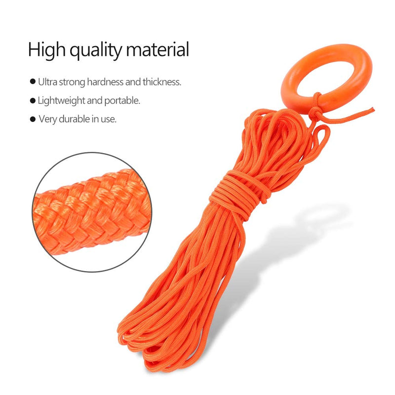 [AUSTRALIA] - Dioche Water Lifesaving Rope, Outdoor Floating Lifeline Water Rescue Lifeguard Rope with Hand Ring 30m 