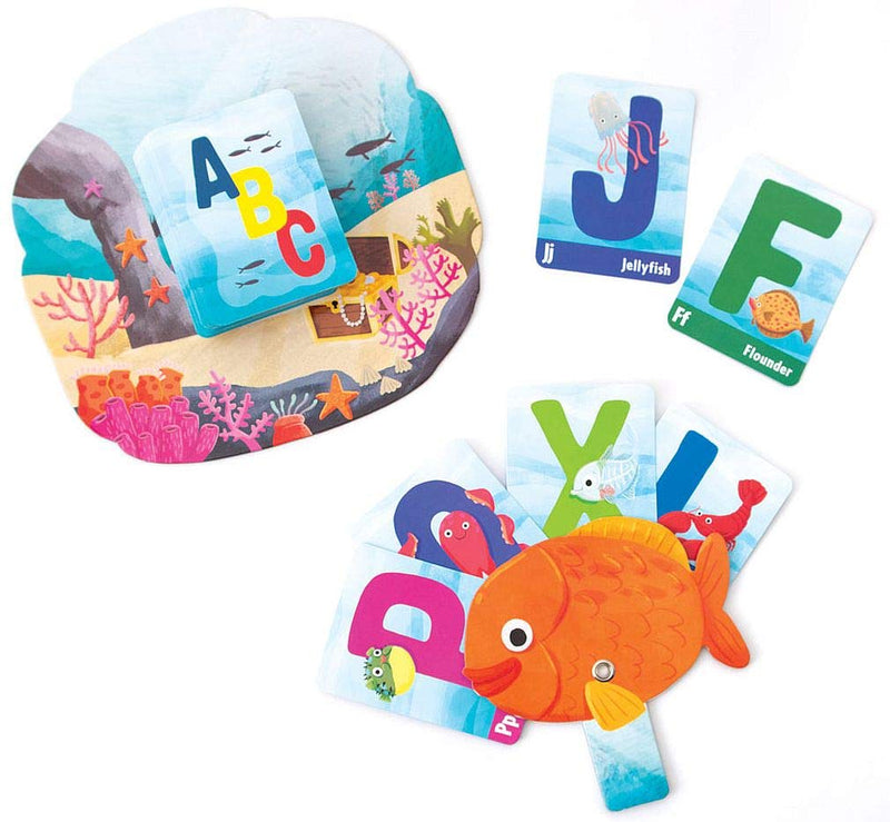 [AUSTRALIA] - Playhouse A-B-Sea Life Go Fish! Card Game with Fish Shaped Easy Card Holders Go Fish Card Game 