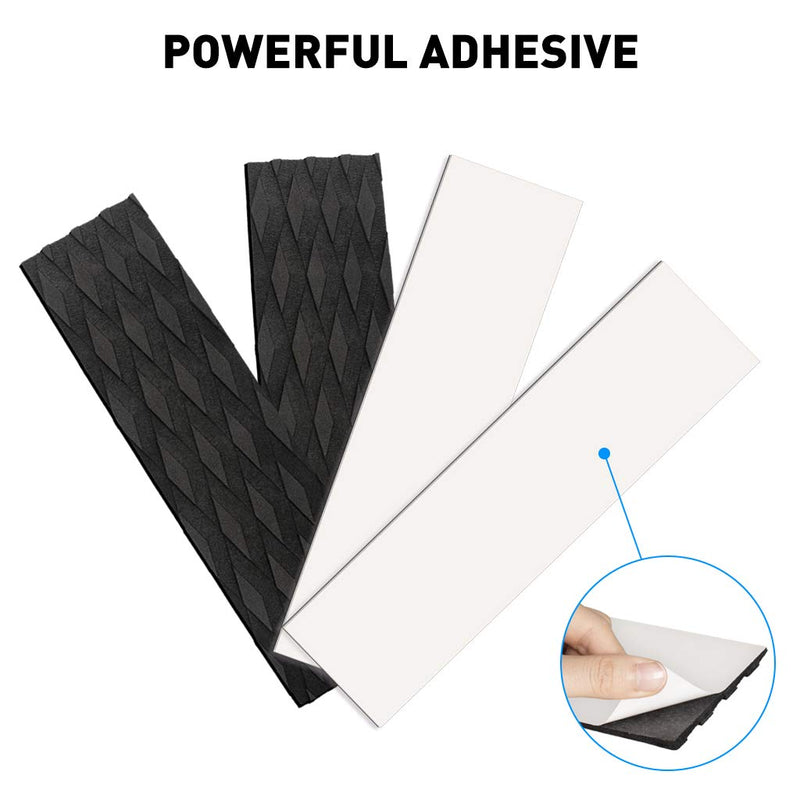 4 Pieces Surfboard Traction Pads EVA Surfing Skimboard Deck Traction Pads Anti-Slip Front Tail Pad fit for Kiteboard Surfboards,Skimboards,Longboards,Shortboards,Kayak,Fish Board - BeesActive Australia