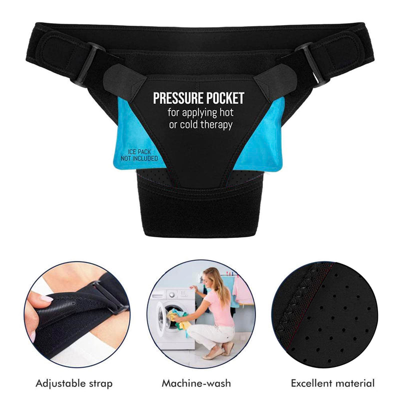 Shoulder Brace for Men and Women, Reusable Shoulder Ice Pack Wrap Adjustable Shoulder Strap Sling Compression Sleeve Stability Support for Arms Tendonitis, Dislocation, Left and Right Rotator Cuff Arm Joint Pain Relief- Hot/Cold Therapy Cool Gel Wrap - BeesActive Australia