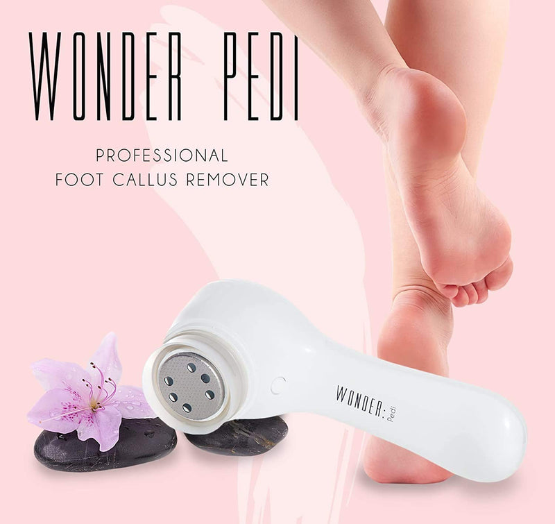 Electric Callus Remover Electronic Foot File to Shave Hard Cracked Dead Skin Professional Pedicure Tool Foot Care by Wonder Pedi (Callus Remover) - BeesActive Australia