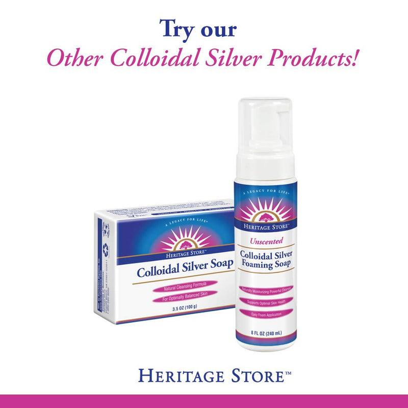 Heritage Store Body Gel Salve, Colloidal Silver, 2 Ounce - BeesActive Australia