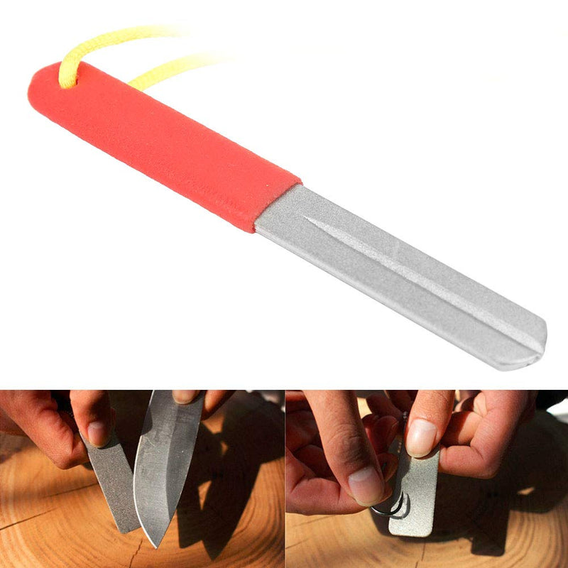 Fishing Hook Hone Sharpener, Fishhook Sharpening Whetstone Double Side 400/800 Grits Diamond Fish Hook Grinding File Sports Fishing Hook Hone and Sharpener - BeesActive Australia