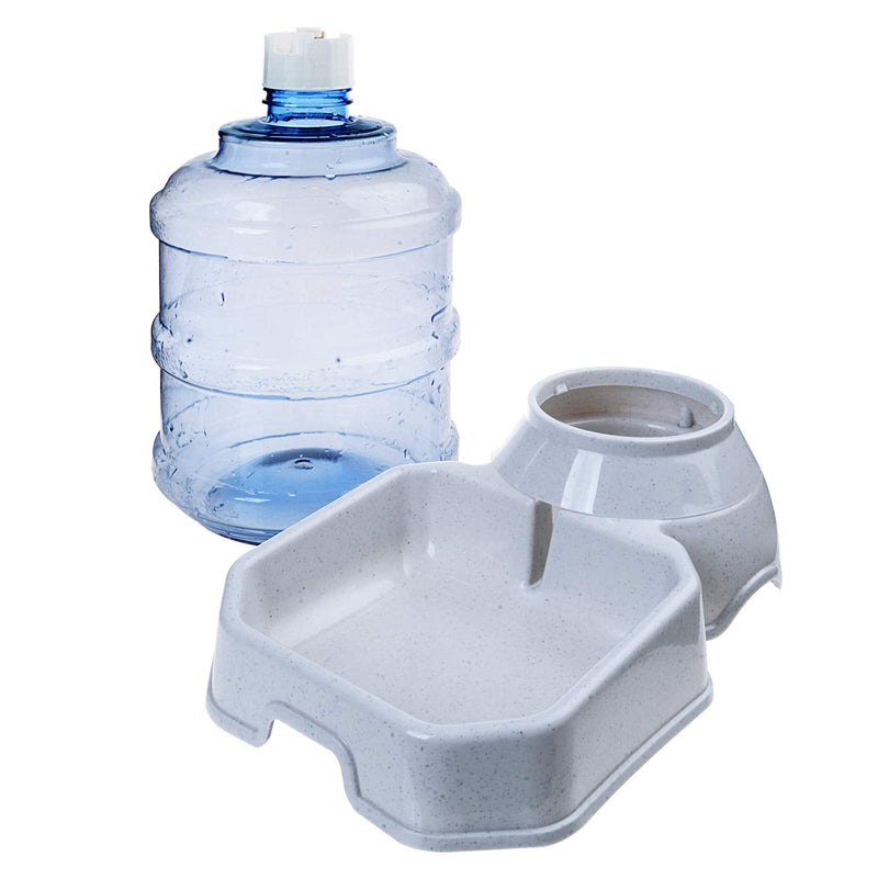 Pet Water Dispenser Station - 1 Gal Replenish Pet Waterer for Dog Cat Animal Automatic Gravity Water Drinking Fountain Bottle Bowl Dish Stand - BeesActive Australia