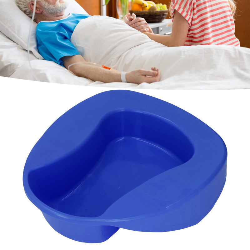 Thick Plastic Bedpan, Large Bed Pan Nursing Thicken 10 Degree Slope Bedridden Bedpan for Elderly Pregnant Women(Blue) Blue - BeesActive Australia