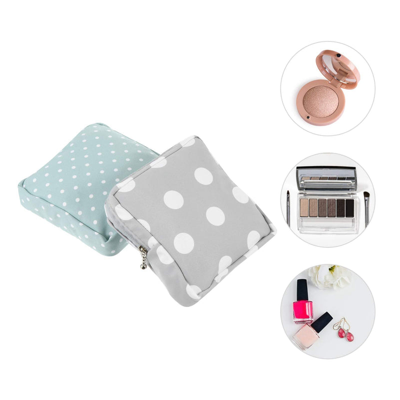Healifty 2pcs Sanitary Napkin Storage Bag Period Menstrual Pad Zipper Pouch Outdoor Travel Sanitary Pads Storage Container for Women - BeesActive Australia