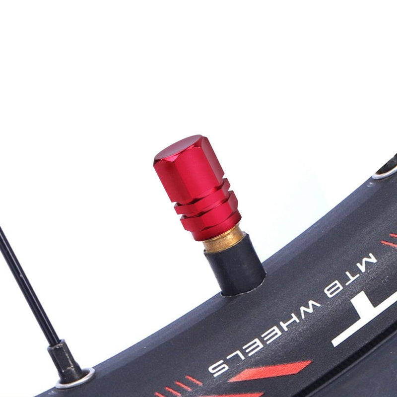 BronaGrand 20 Pieces Schrader Tire Valve Caps, Aluminum Alloy Bicycle Bike Tire Valve Caps Dust Covers 10 Colors Style1 - BeesActive Australia