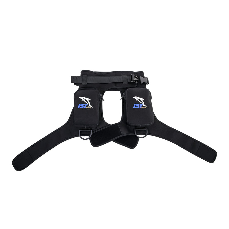 [AUSTRALIA] - IST Dive Pocket Holster Belt for Scuba Diving Storage, Cargo Thigh Pouch for Gear & Equipment S/M 