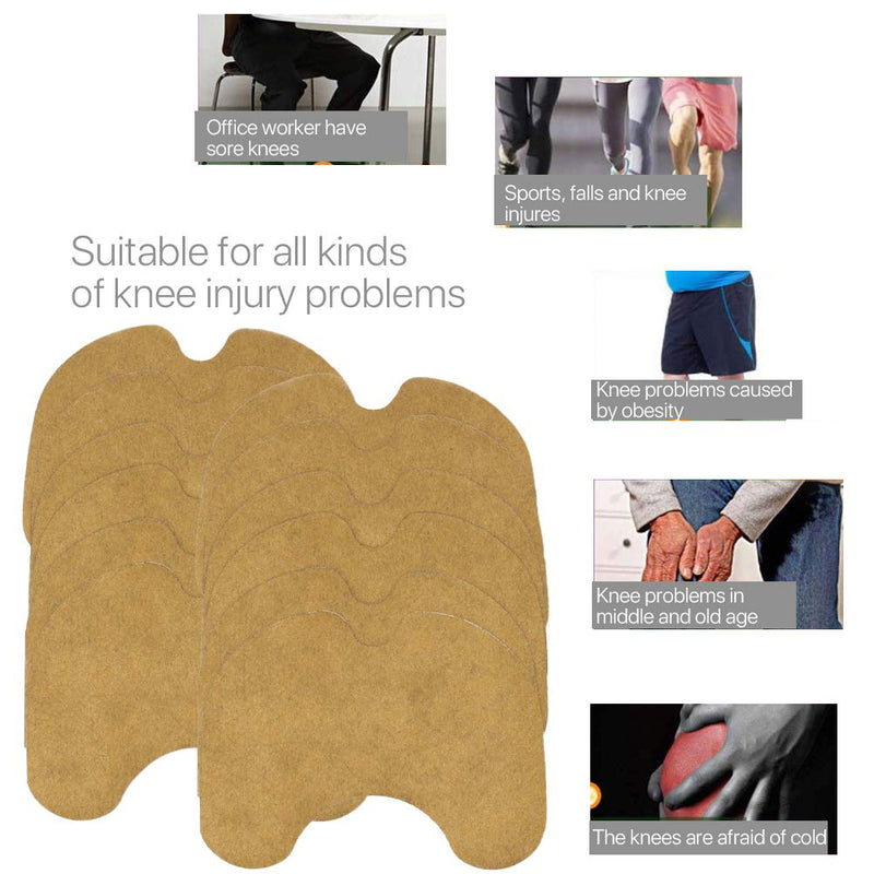 Pain Relieving Patch, Knee Pain Paste, Cervical Vertebra Pain Relief, Up to 24 Hours of Pain Relief, Promote Blood Circulation, Reduce Inflammation Self-Heating Sticker Cold Protection, 24 PCS Pack of 24 Pieces - BeesActive Australia
