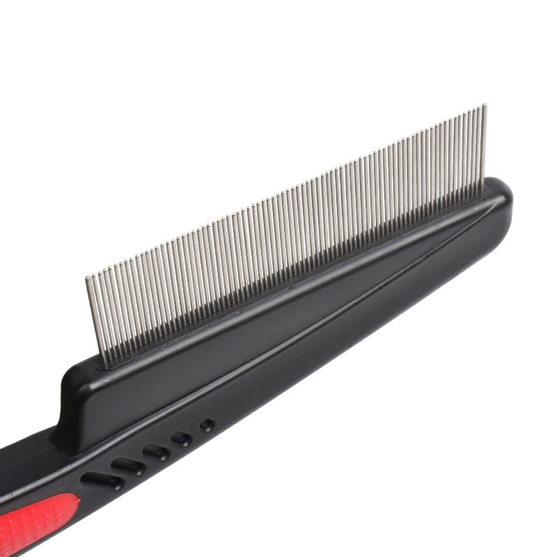 2 PCS Fine Tooth Combs, No Skin Damage Stainless Steel High Strength Teeth Hair Combs, Pet Tear Stain Remover Combs - BeesActive Australia