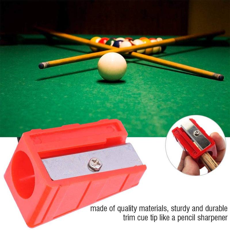 [AUSTRALIA] - VGEBY 3Pcs Billiards Pool Cue Tip Shaper Tool, Portable Cue Tip Trimmer Shaper Tapper Repair Tool Accessory Red 