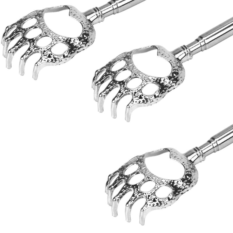 2 Pack Back Scratcher for Men Women, Bear Claw Novelty Gifts Telescopic Back Massager Tool, Extendable Telescopic Backscratcher Men Stocking Fillers Birthday Christmas Gifts (Black) Black - BeesActive Australia
