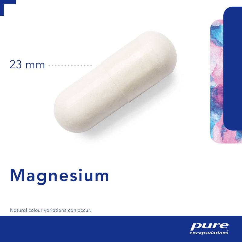 Pure Encapsulations - Magnesium (Glycinate) 120mg - Bioavailable Magnesium Chelate Tiredness and Fatigue Supplement - 90 Capsules 90 Count (Pack of 1) - BeesActive Australia