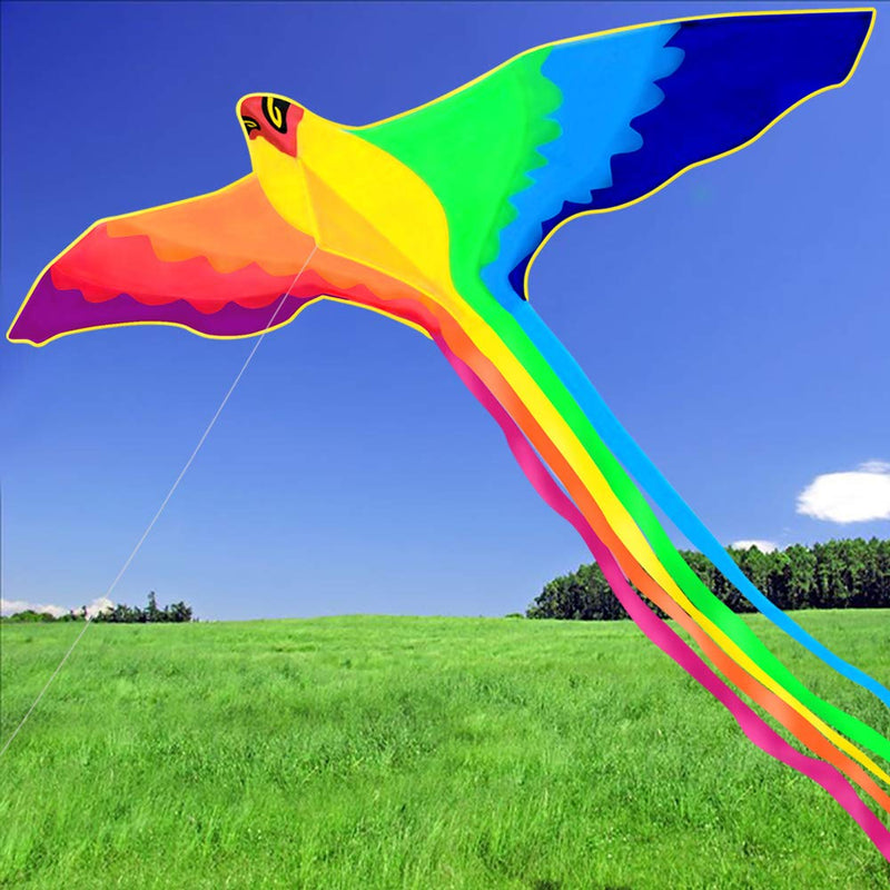 [AUSTRALIA] - HENGDA KITE-Strong Phoenix with Long Colorful Tail!Huge Beginner Phoenix Kites for Kids and Adults 74-Inch Come with String and Handle 