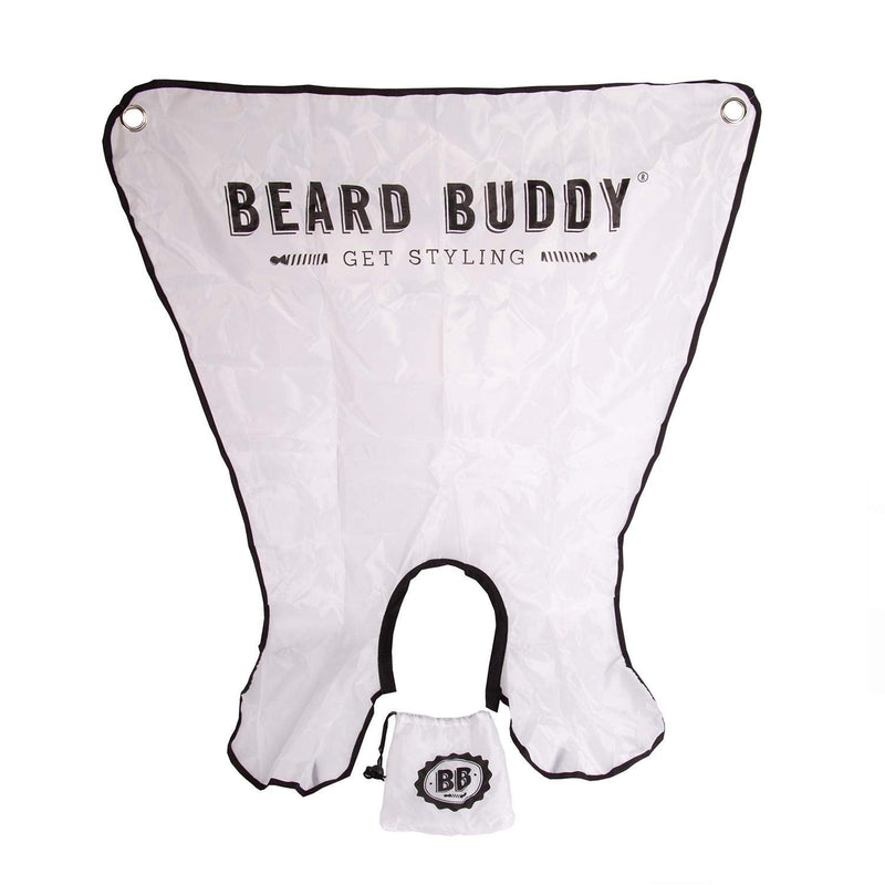 Fizz Creations Beard Buddy Shaving Bib - Attaches to mirror with suction cups for mess free styling trimming - BeesActive Australia