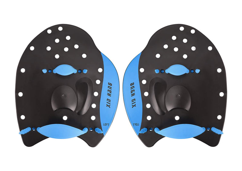 Swim Paddle Adjustable Swim Hand Paddle Training Power Swim Training Paddle Aid Flat Paddles Swimming Hand Fins for Kid Adult L for Adult with Big Hands - BeesActive Australia
