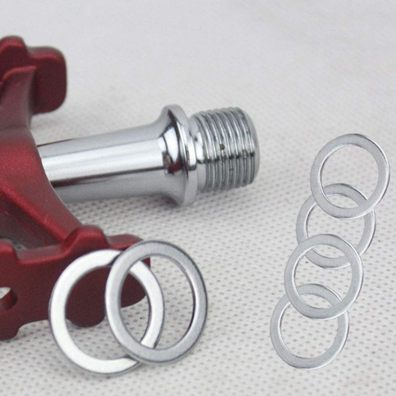 Maxmoral Stainless Steel Bicycle Pedal Gasket Bike Pedal Washers Replacement for Mountain Bike Road Bike - BeesActive Australia