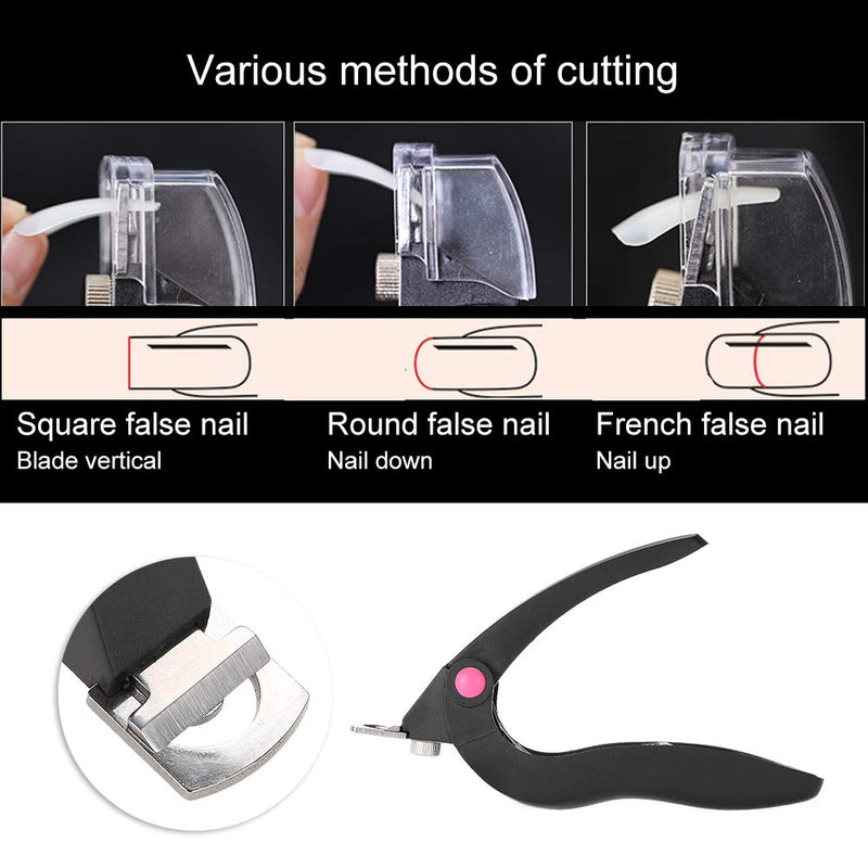 False Nail Tip Clipper Professional U-Shape Nail Art Clipper Scissors Manicure False Nail Tip Cutter Manicure Tools Clip Tool - BeesActive Australia