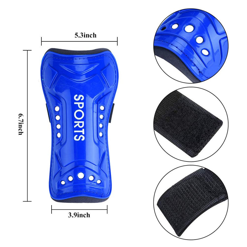 Haploon Shin Guards Soccer Football Shin Pads Protector Calf Protective Gear for 5-12 Old Kids, Teenagers, Boys, Girls Single Shin Guards - BeesActive Australia