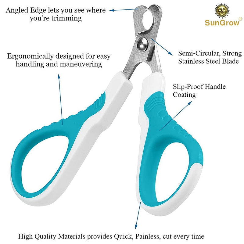 SunGrow Rabbit & Ferret Nail Clipper for Paw Grooming, Easy ‘At-Home’ Professional Grooming, Non-Slip Handle, Comfortable to use for Small Pets - BeesActive Australia