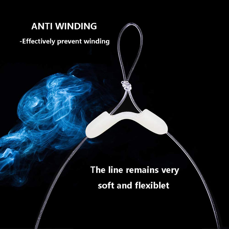 [AUSTRALIA] - Dyxssm Small Fishing Hooks with Line - Super Fishing Hook on Nylon Fishing Line (Pack of 20) Type-A: Blue 8# 