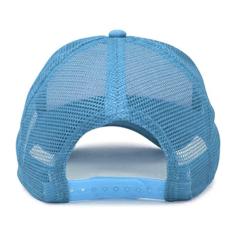 MR.R Sublimation Blanks Polyester Mesh Cap Mesh Hat Two Tone Trucker Summer Mesh Cap with Adjustable Snapback,2pcs per Pack Light Blue - BeesActive Australia