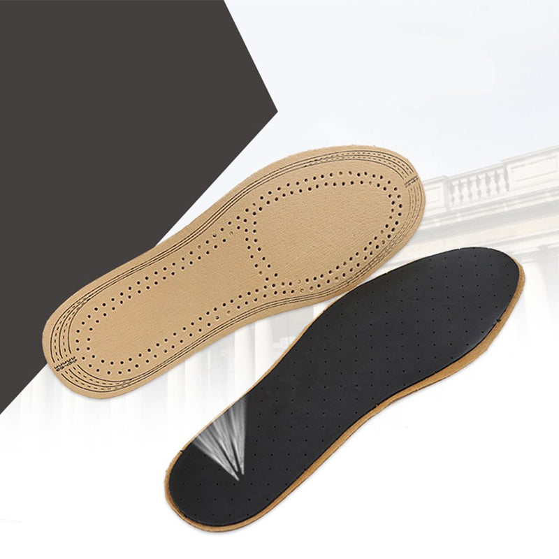 Healifty Ultra thin pigskin leather insoles instantly absorb sweat replacement inner soles shoes insole pads for women and men's shoes size s - BeesActive Australia