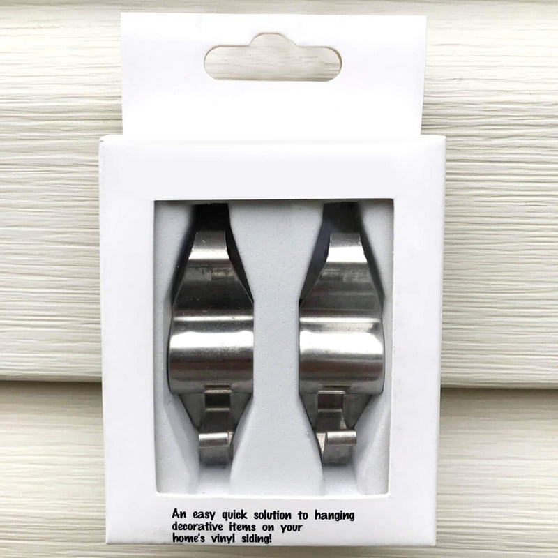 Vinyl Siding Hooks Hanger (12 Pack), Heavy Duty Stainless Steel No-Hole Needed Siding Clips for Hanging 12 - BeesActive Australia